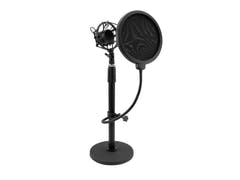 OMNITRONIC MSP-1 Soporte de Micrófono con suspensión antivibración y filtro pop