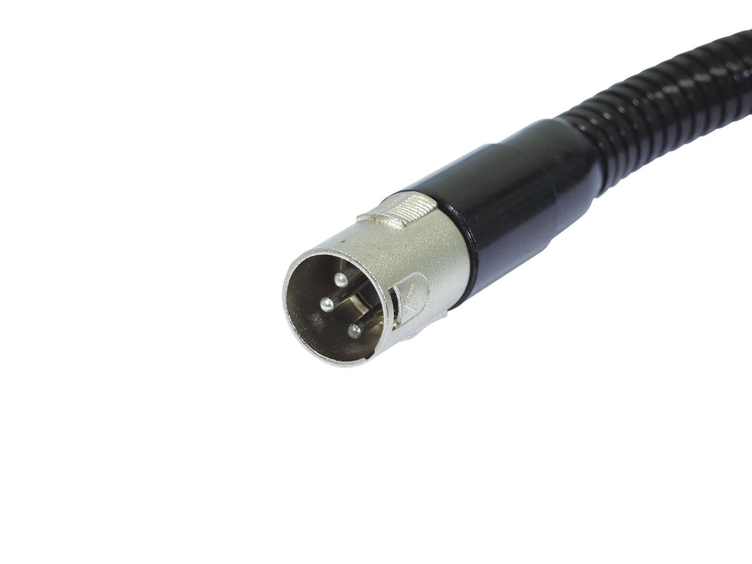 Cuello de cisne OMNITRONIC negro XLR/XLR, 47cm