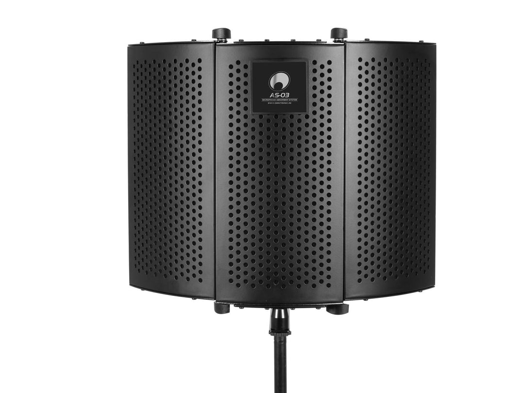 OMNITRONIC AS-03 Sistema absorbente para micrófono, plegable