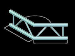 ALUTRUSS BILOCK BQ2-PAC23V Esquina de 2 vías 135°