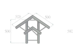 ALUTRUSS BILOCK BQ2-PAL31H Esquina de 3 vías 90°