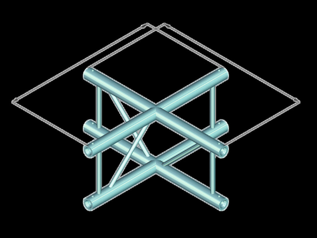 ALUTRUSS BILOCK BQ2-PAC41V pieza transversal de 4 vías