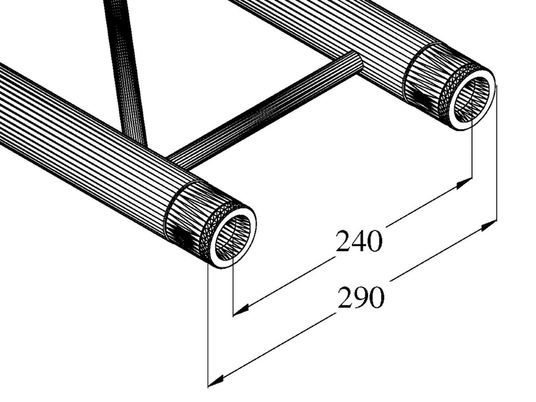 ALUTRUSS BILOCK BQ2-S710 Travesaño de 2 vías bk