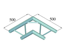 ALUTRUSS BILOCK BQ2-SPAC21H Esquina de 2 vías 90° bk