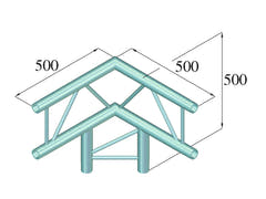 ALUTRUSS BILOCK BQ2-SPAL31V Esquina de 3 vías 90° bk