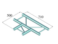 ALUTRUSS BILOCK BQ2-SPAT35H pieza en T de 3 vías 90° bk
