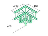 Alutruss DECOLOCK DQ4-PAL30 Esquina de 3 vías (90°)