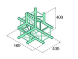 Alutruss DECOLOCK DQ4-PAT42 Pieza en T de 4 vías