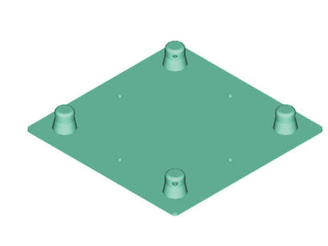 Alutruss DECOLOCK DQ4-WPM Wall Mounting Plate MALE
