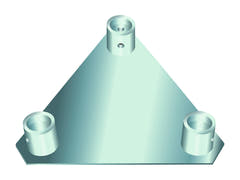 Placa base/de pared ALUTRUSS TRILOCK QTGP