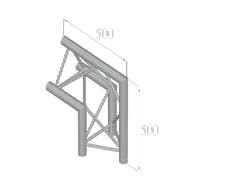 ALUTRUSS TRILOCK E-GL33 C-24 Esquina de 2 vías 90° /\
