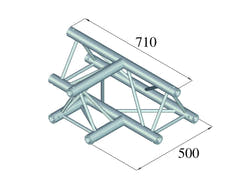 ALUTRUSS TRILOCK 6082AT-36 Pieza en T de 3 vías