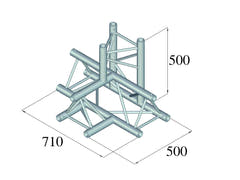 ALUTRUSS TRILOCK 6082AT-42 Pieza de 4 vías \/