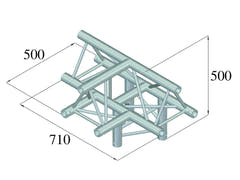 ALUTRUSS TRILOCK 6082AT-43 Pieza de 4 vías /\