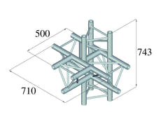 ALUTRUSS TRILOCK 6082AT-51 Pieza de 5 vías \/