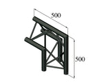 ALUTRUSS TRILOCK S-PAC 24 Esquina de 2 vías 90°/\ negro