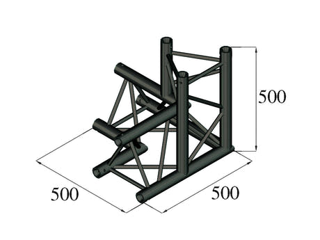 ALUTRUSS TRILOCK S-PAL-34 Esquina de 3 vías \/ izquierda