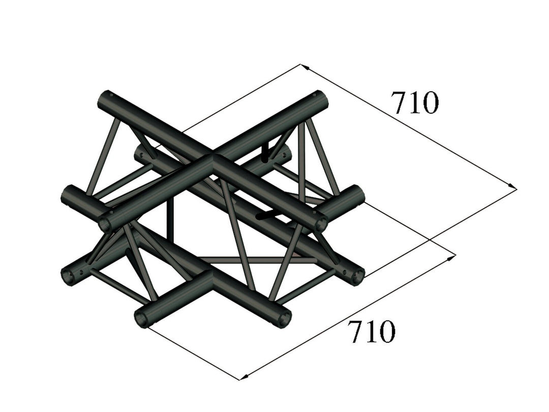 ALUTRUSS TRILOCK S-PAC-41 Cruce de 4 vías