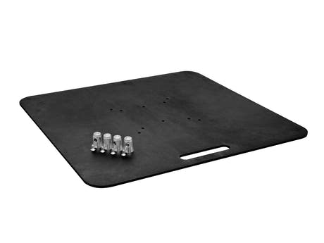 ALUTRUSS Placa base BP-30/M10 80x80 bk