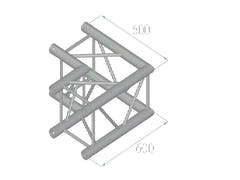 ALUTRUSS QUADLOCK TQ390-QQC21 Esquina de 2 vías 90°