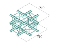 Alutruss QUADLOCK 6082C-41 Pieza Cruzada de 4 vías