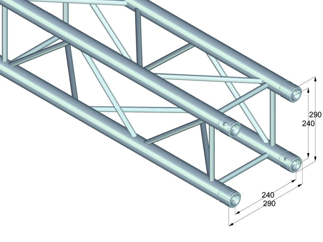 ALUTRUSS QUADLOCK QL-ET34-290 Travesaño de 4 vías