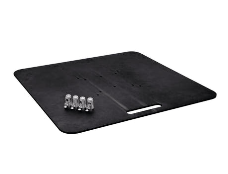ALUTRUSS Base Plate 80x80 Sort, 28,60kg.