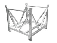 ALUTRUSS Carrito para placas base de acero cuadradas 80x80