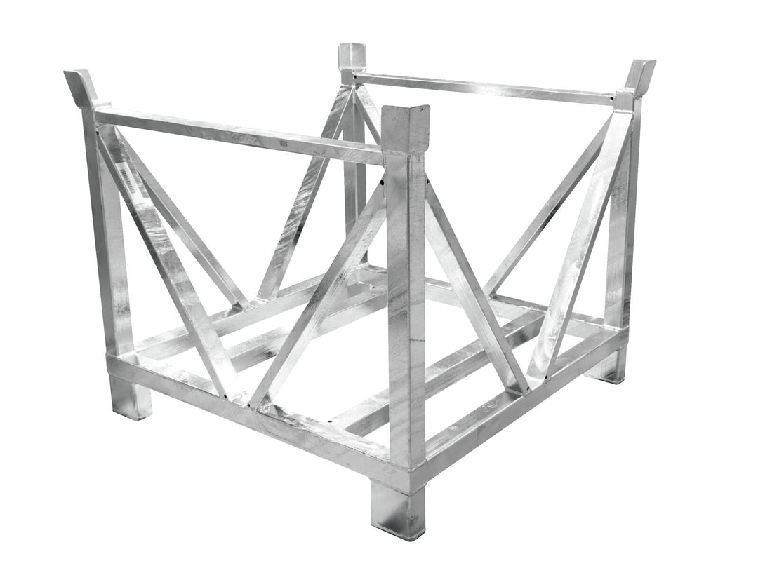 ALUTRUSS Carrito para placas base de acero cuadradas 80x80