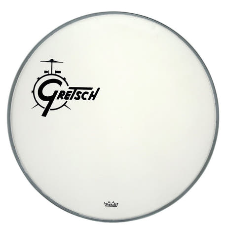 Gretsch Ambassador Coated 18" parche para bombo, logotipo negro a la izquierda