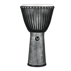 Latin Percussion Djembé World Beat FX afinado con cuerda - Gris (LP724G)
