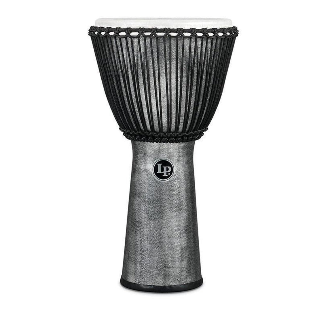 Latin Percussion Djembé World Beat FX afinado con cuerda - Gris (LP724G)