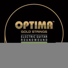 Optima cuerdas para guitarras eléctricas Gold entorchado redondo - Juego (2028 RL)