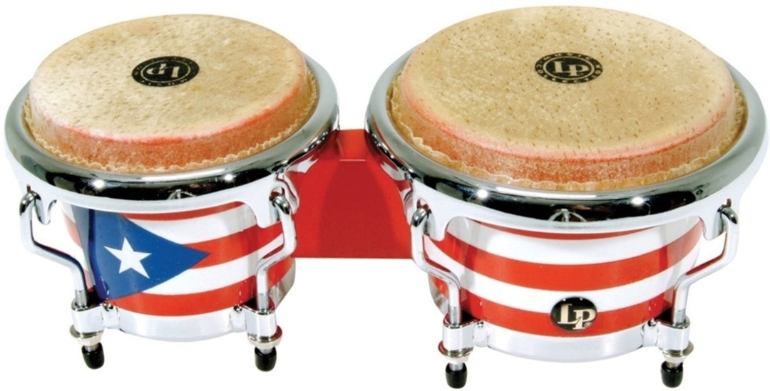 Latin Percussion Bongo Mini afinable - Bandera puertorriqueña (LPM199-PR)