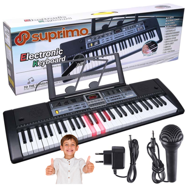 SUPRIMO 6136L keyboard con micrófono