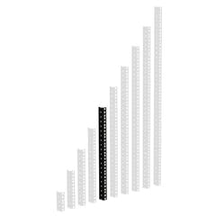 Adam Hall 61535 B Riel de Rack Robusto (Negro)