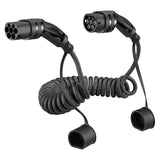 Cable de carga en espiral Tipo 2 16A trifásico 5 metros