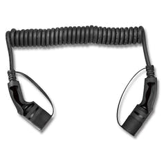 Cable de carga en espiral Tipo 2 32A trifásico 5 metros