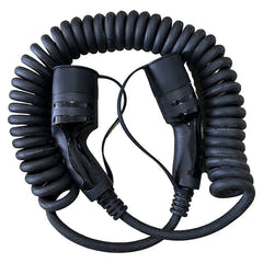 Cable de carga en espiral Tipo 2 32A trifásico 5 metros