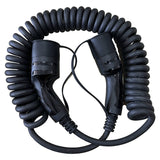 Cable de carga en espiral Tipo 2 32A trifásico 5 metros