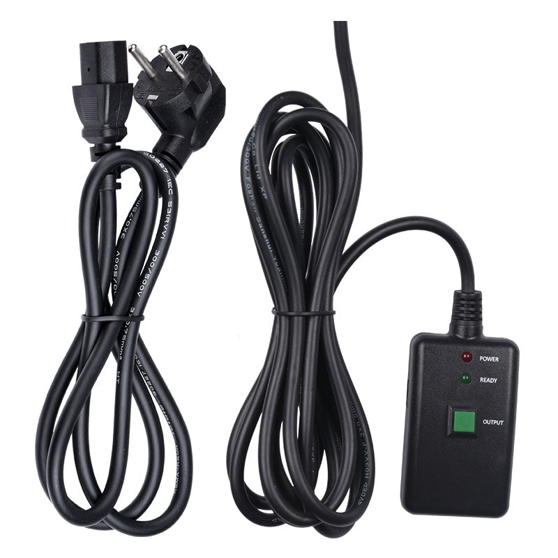 Light4Me Black 900 Máquina de niebla 700W con mando a distancia por cable