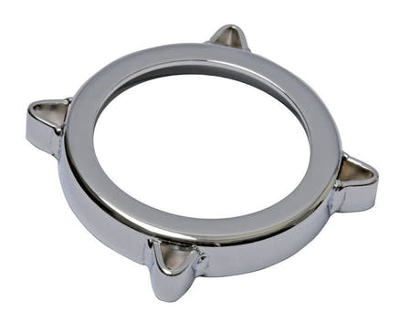 Aro inferior LPM931 de 4 1/4" para minibongós LPMC, cromado