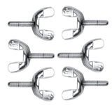 LP346C tornillos de mariposa 1/4" x 25 mm, 6 uds.