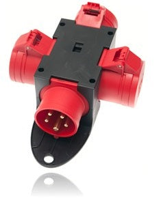Distribuidor CEE 16A 1x5P -> 3x5P