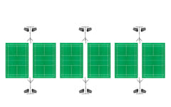 Natminton - paquete completo para 6 pistas