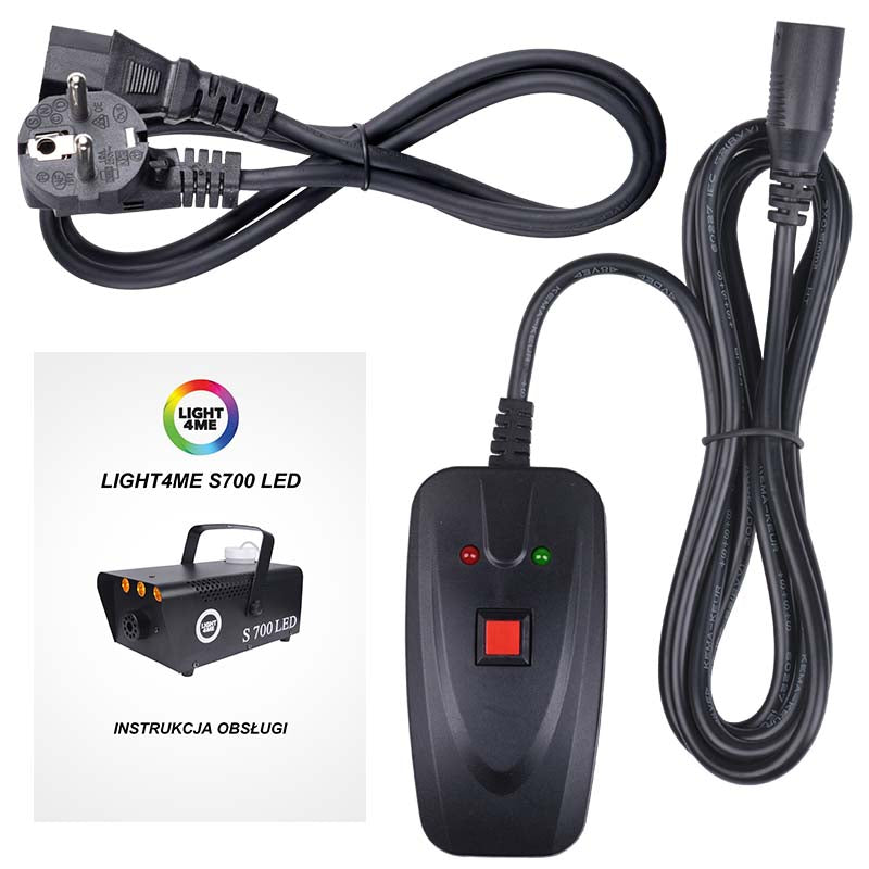 LIGHT4ME S 700W LED generador de efectos de máquina de humo y niebla con mando a distancia