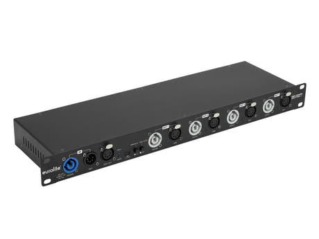 Distribuidor de alimentación DMX EUROLITE 4x4 XLR de 5 pines