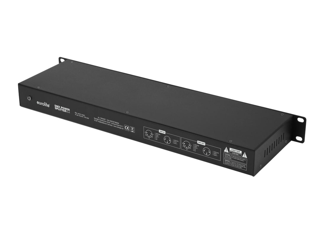 Distribuidor de alimentación DMX EUROLITE 4x4 XLR de 5 pines