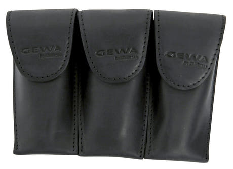 GEWA Crazy Horse Trumpet Triple para 3 boquillas de trompeta, negro