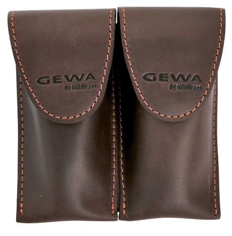 GEWA Crazy Horse Bugle Double para 2 boquillas de trompa, negro